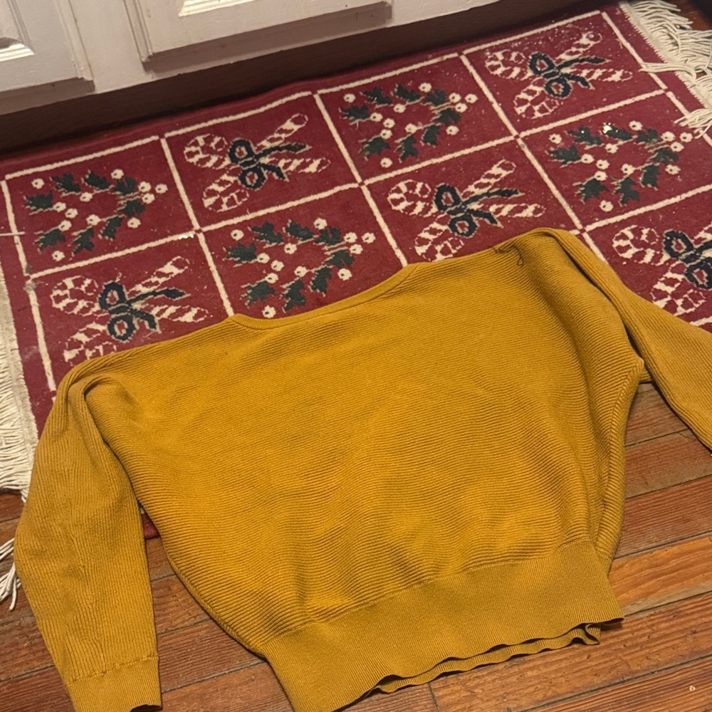 Chic Nation Mustard Crew Neck Sweater